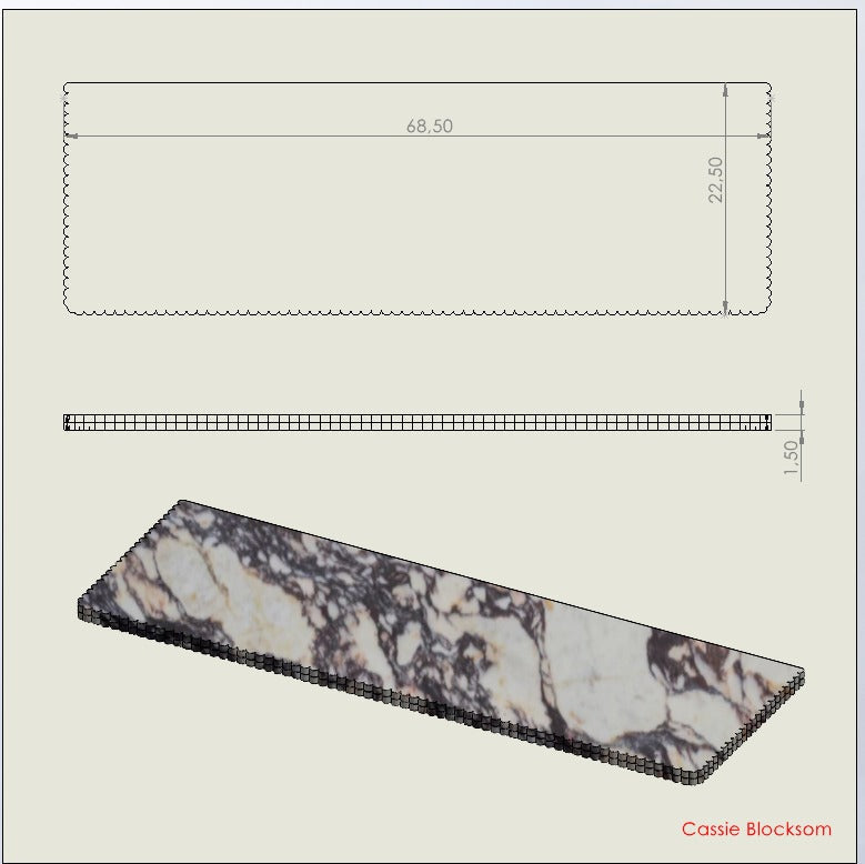 Cassie Blocksom Custom Order Marble Sink
