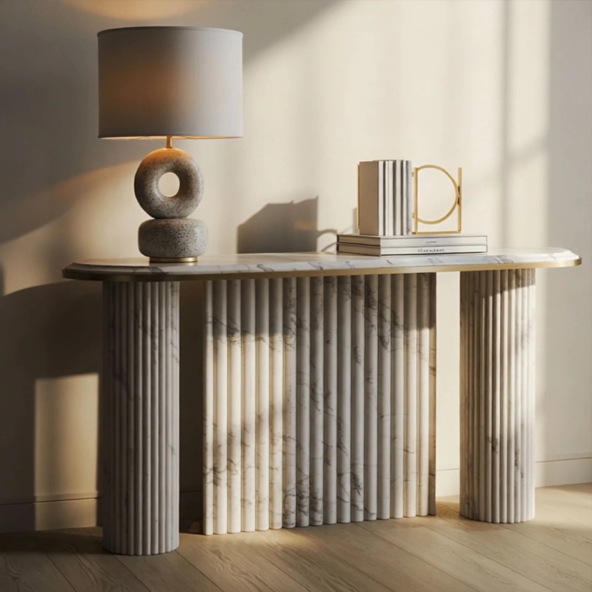 marble console table