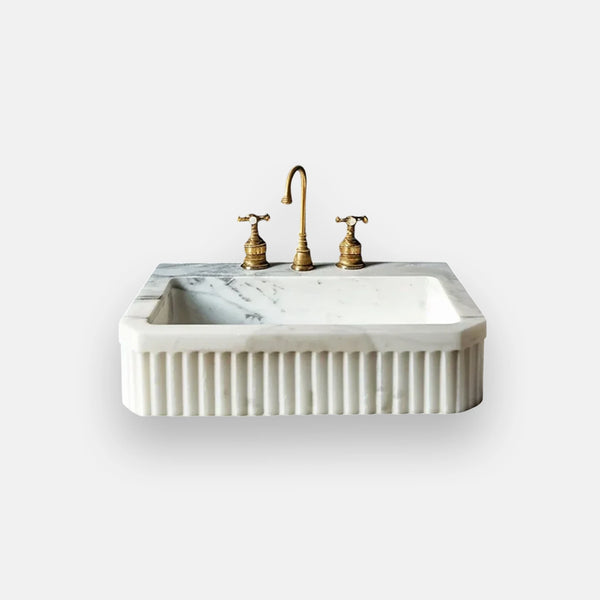 Elegant Wall Mount Marble Bathroom Sink