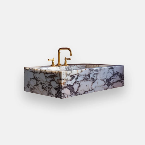 Calacatta Viola Large Custom Marble Sink
