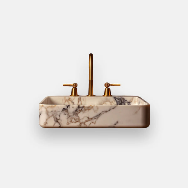 Vessel Marble Rectangular Sink