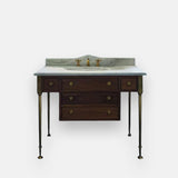 Carrara White Marble Vanity Top Sink