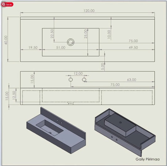 Gaily Piirimaa CUSTOM ORDER  (2 product) 2 brackets