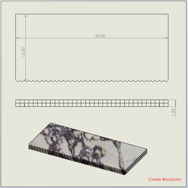 Cassie Blocksom Custom Order Marble Sink
