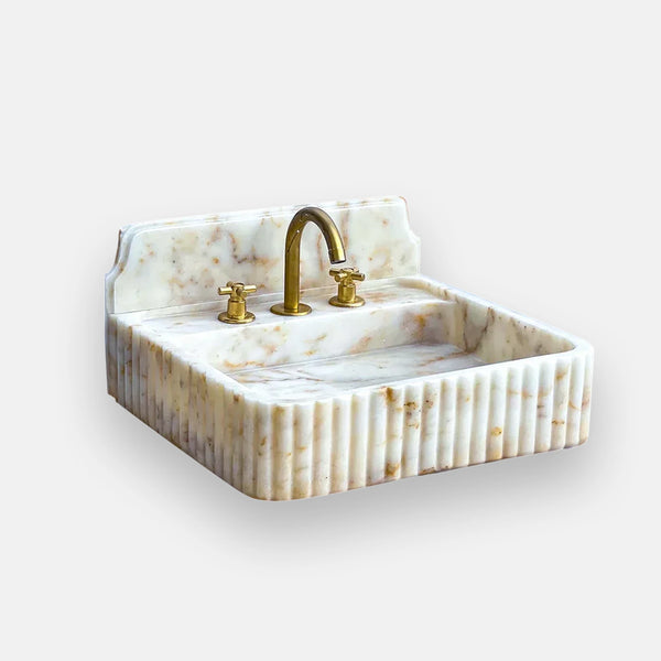 Calacatta Gold Custom Luxury Marble Sink