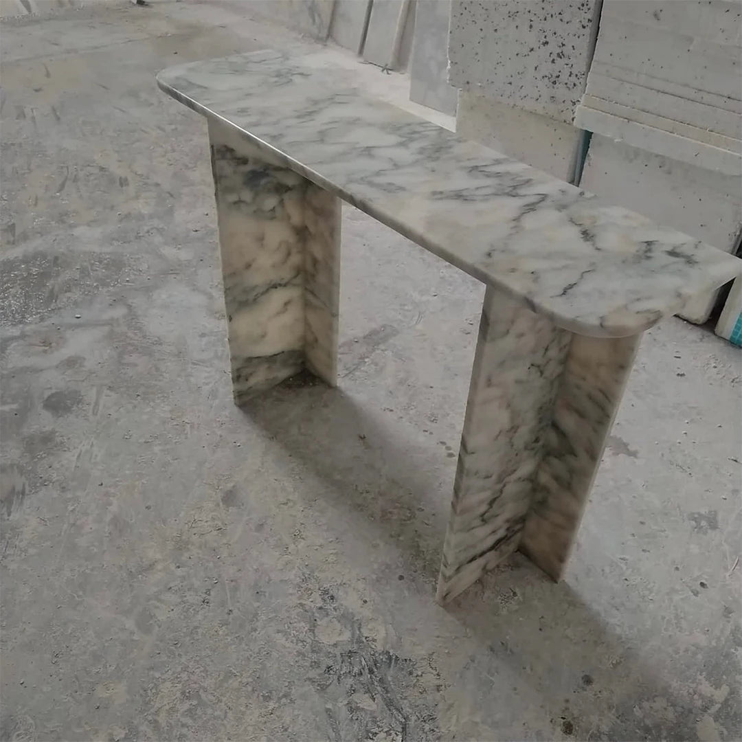 ONS Marble Calacatta Green Marble Console Table