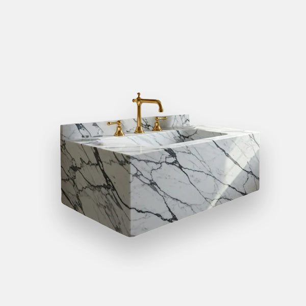 Calacatta Marble Floating Vanity