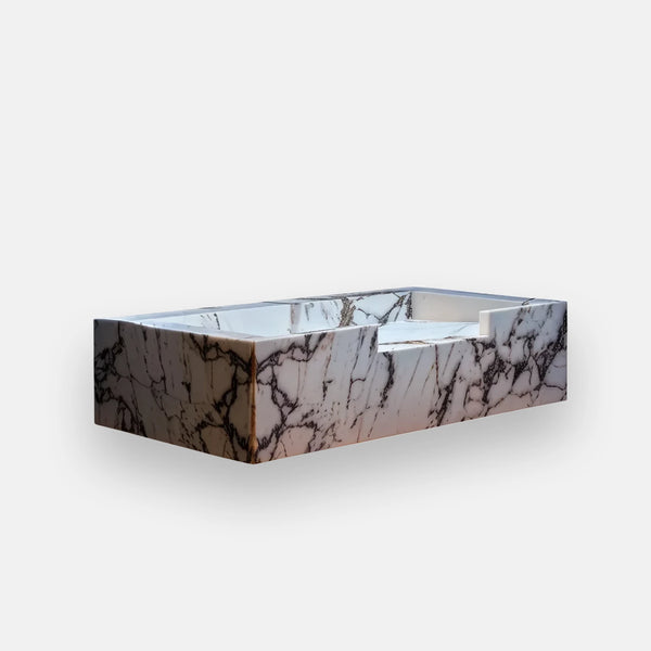 Monet Marble Bathroom Vanity with Ramp Sink