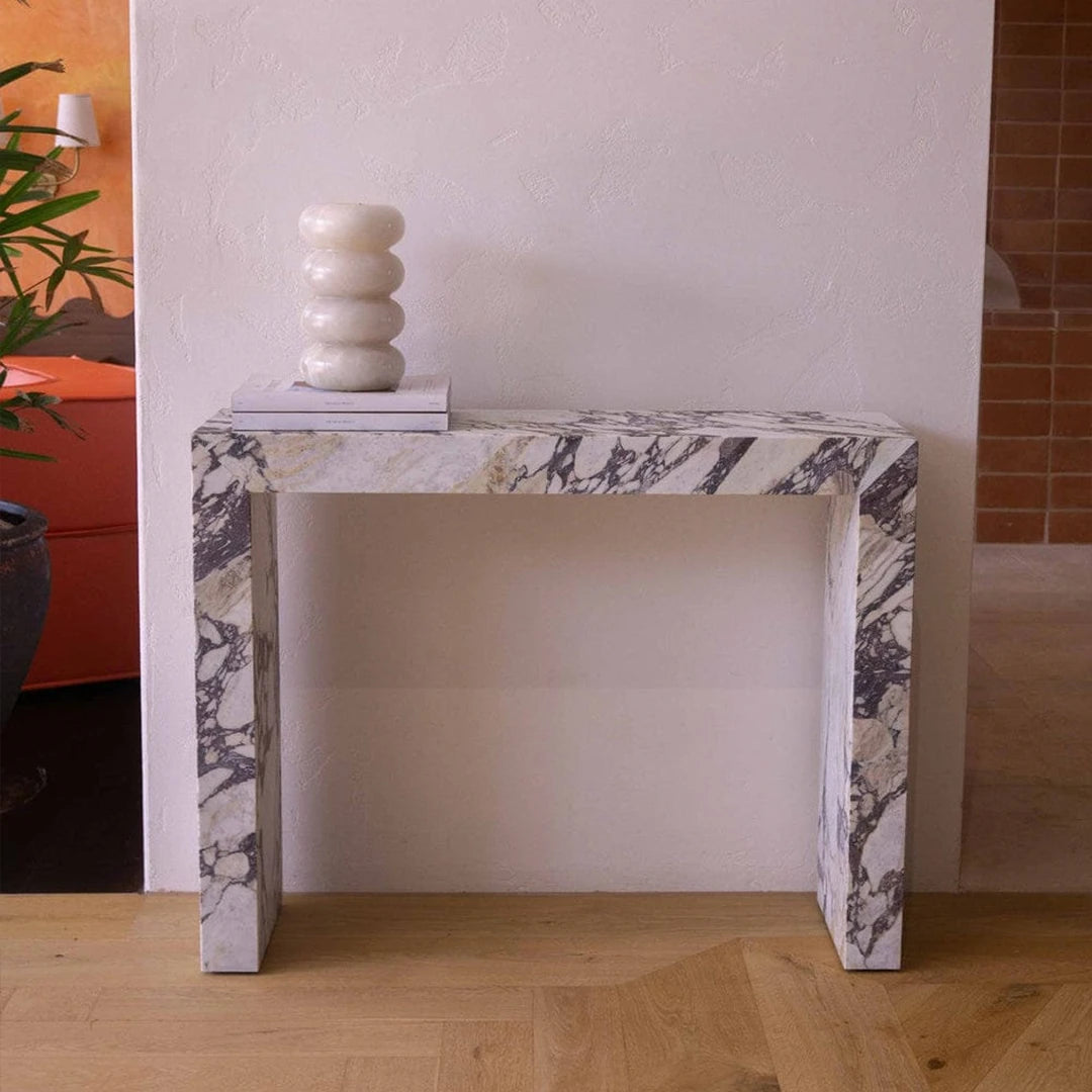 ONS Marble Calacatta Viola Marble Console Table