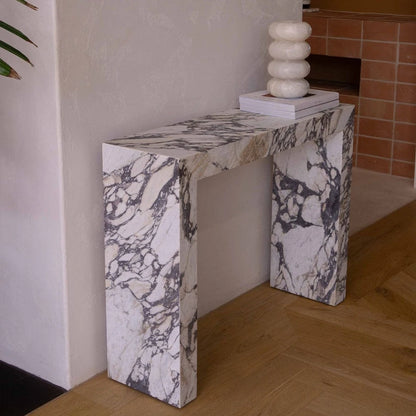 ONS Marble Calacatta Viola Marble Console Table