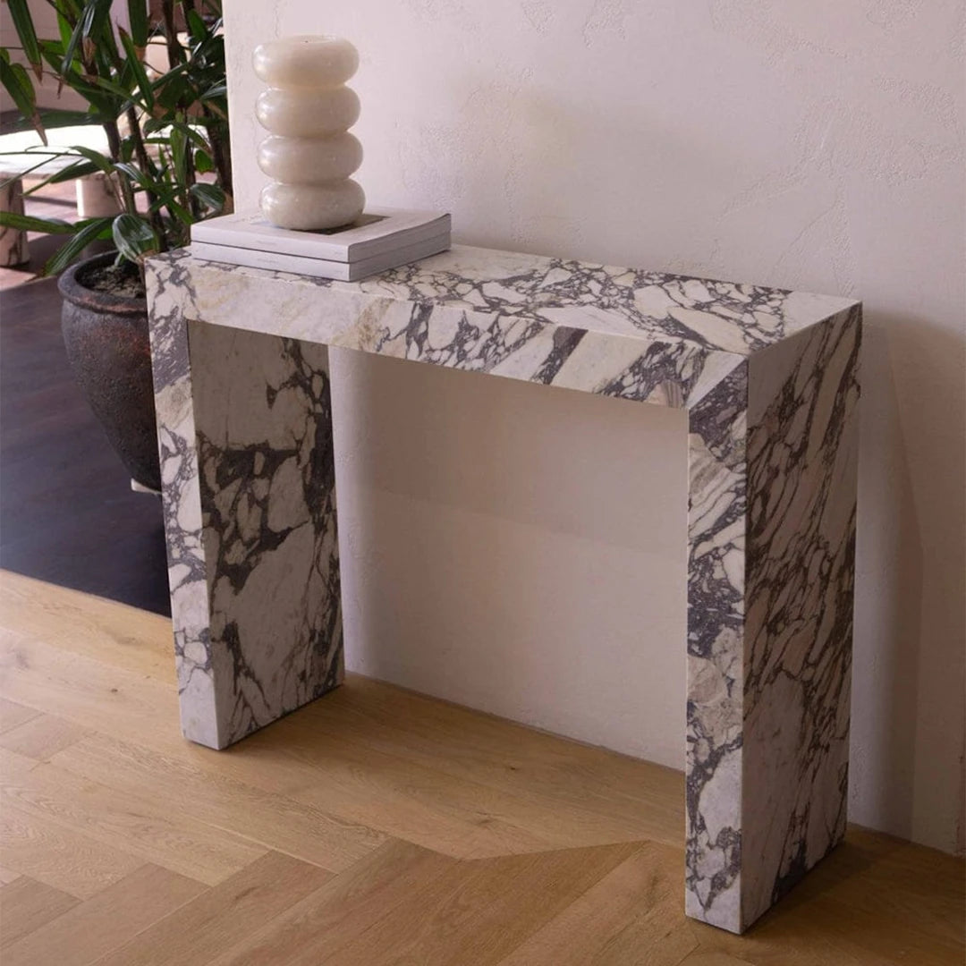 ONS Marble Calacatta Viola Marble Console Table