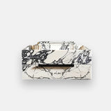 calacatta viola marble sink with drawer front
