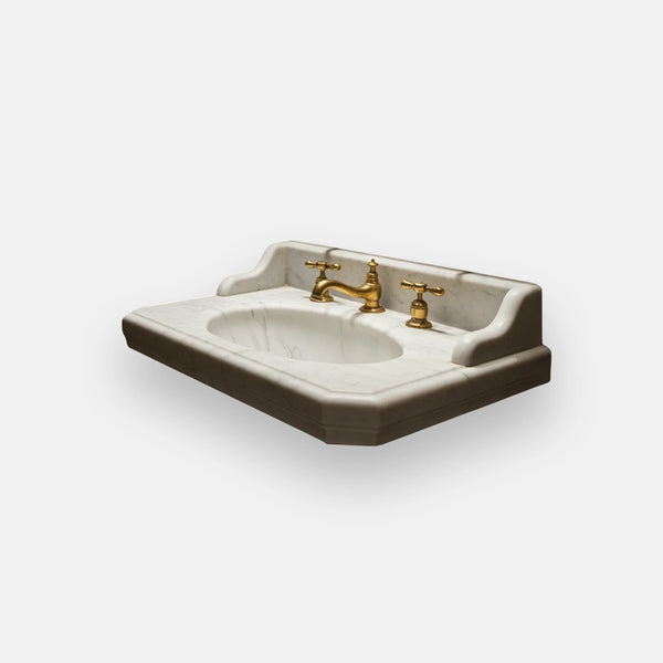 Carrara Marble Console Sink