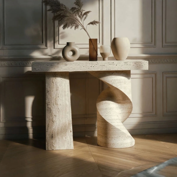 Twist Stone Console Table hover