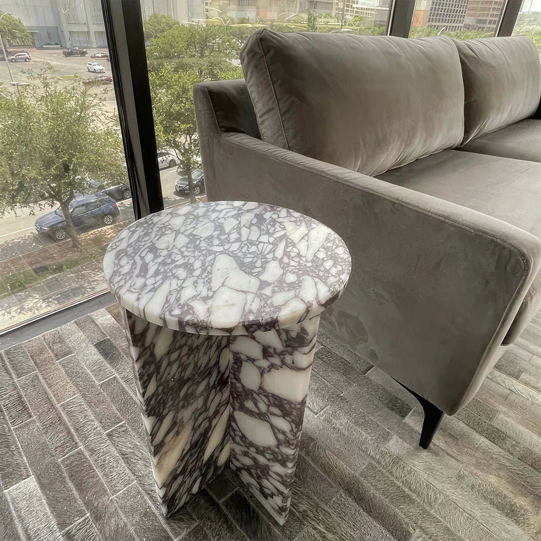 Mini Mabul Table Calacatta Viola Mini Side Table - ONS Marble