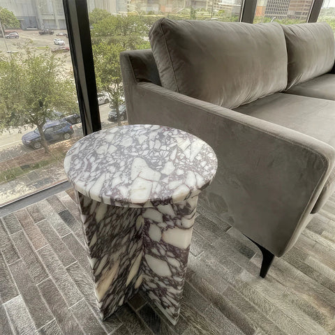 Calacatta Viola Mini Side Table - ONS Marble