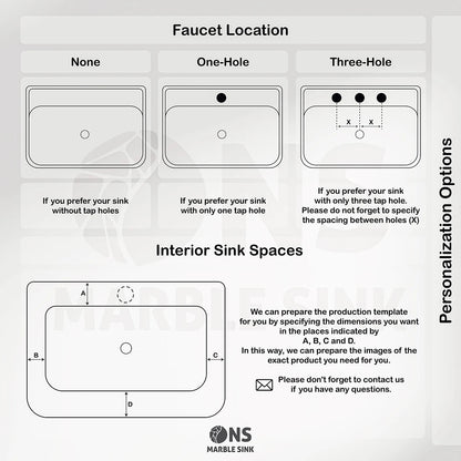 ONS Marble Custom Marble Sink
