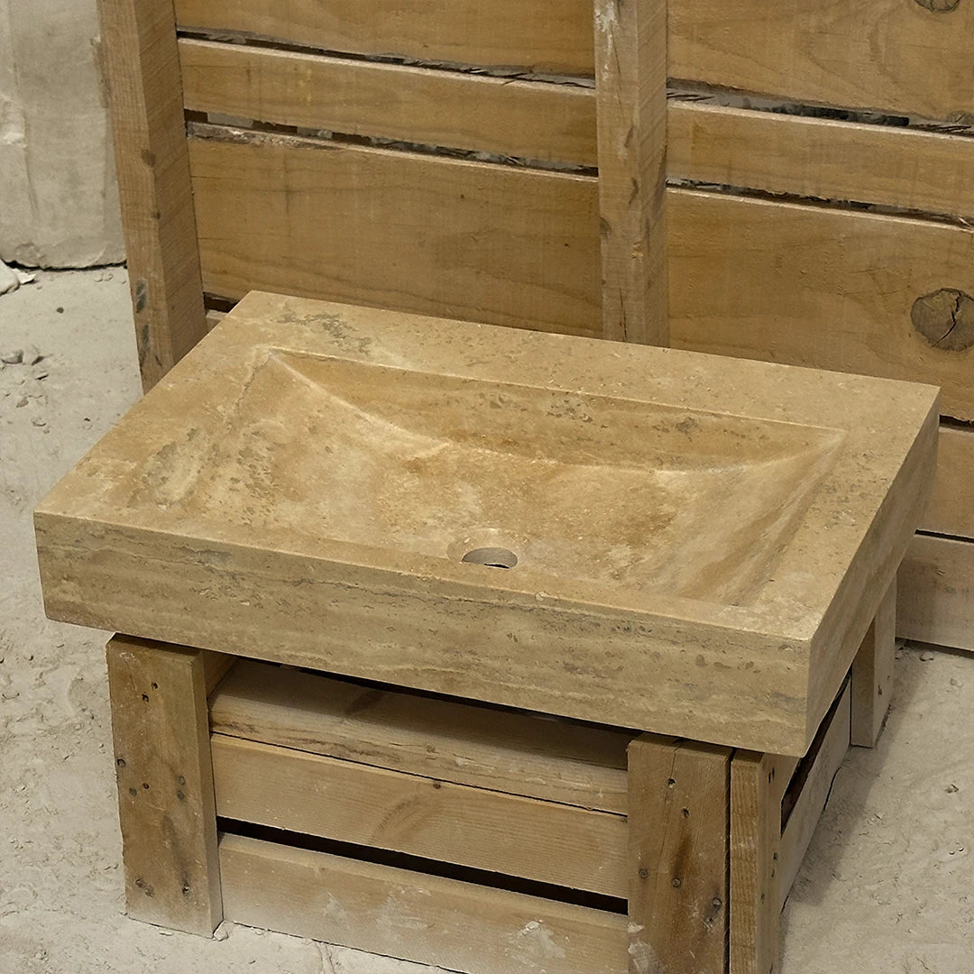 ONS Marble Travertine Natural Stone Sink