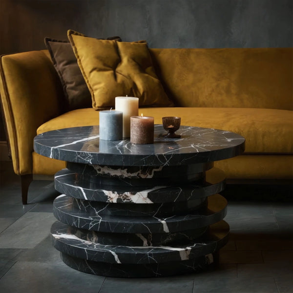 Elegant Console Table With Black Marble hover