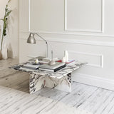 ONS Marble Elegant Calacatta Viola Marble Coffee Table