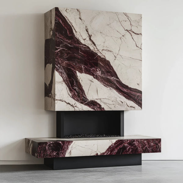 Marble Elegance Fireplace Mantel
