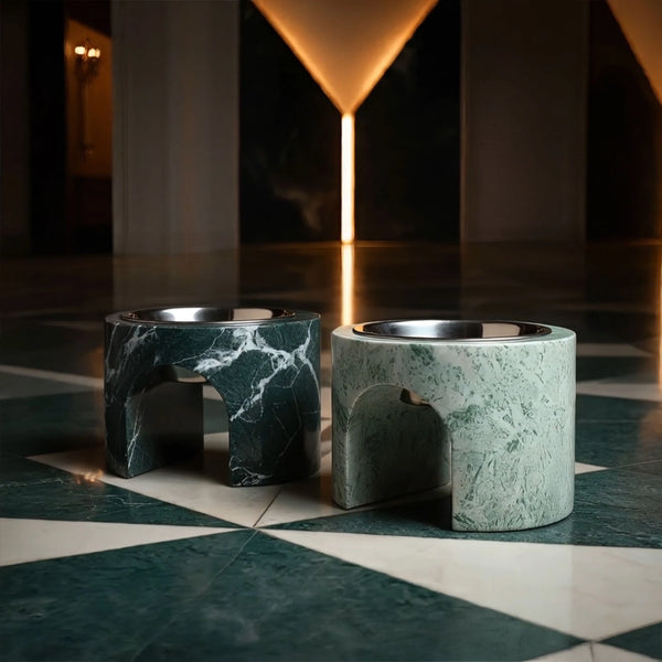 Marble Elevated Arch Pet Bowl hover