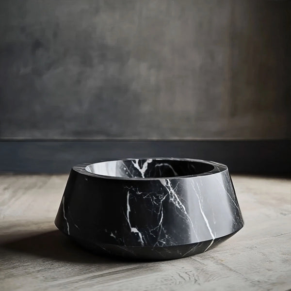 Marble Geometric Pet Bowl hover