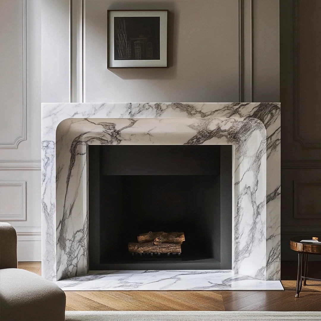 grace marble fireplace mantel