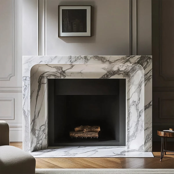 Grace Marble Fireplace Mantel