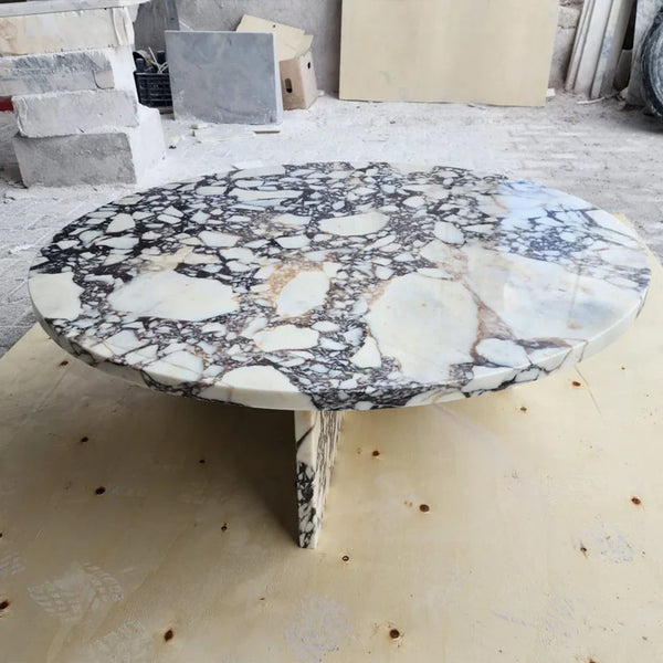 Calacatta Viola Marble Coffee Table hover