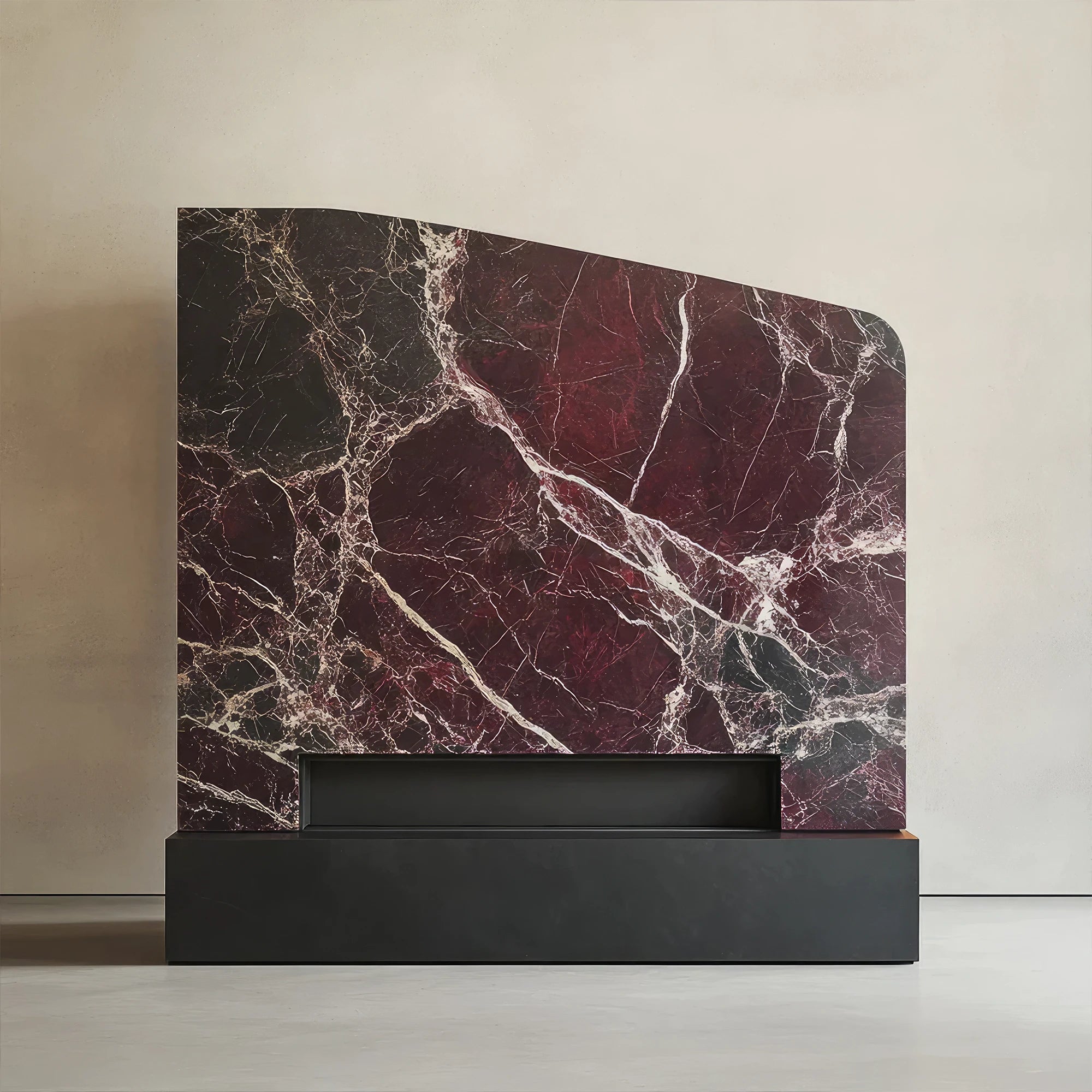 luxe line marble tv console