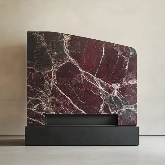 luxe line marble tv console