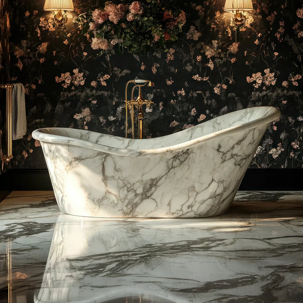 Petals Marble Bathtub hover