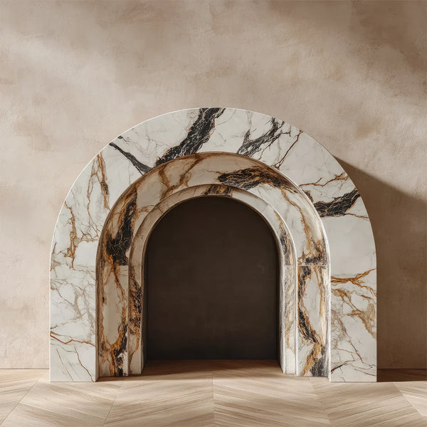 Marble Arch Fireplace Mantel