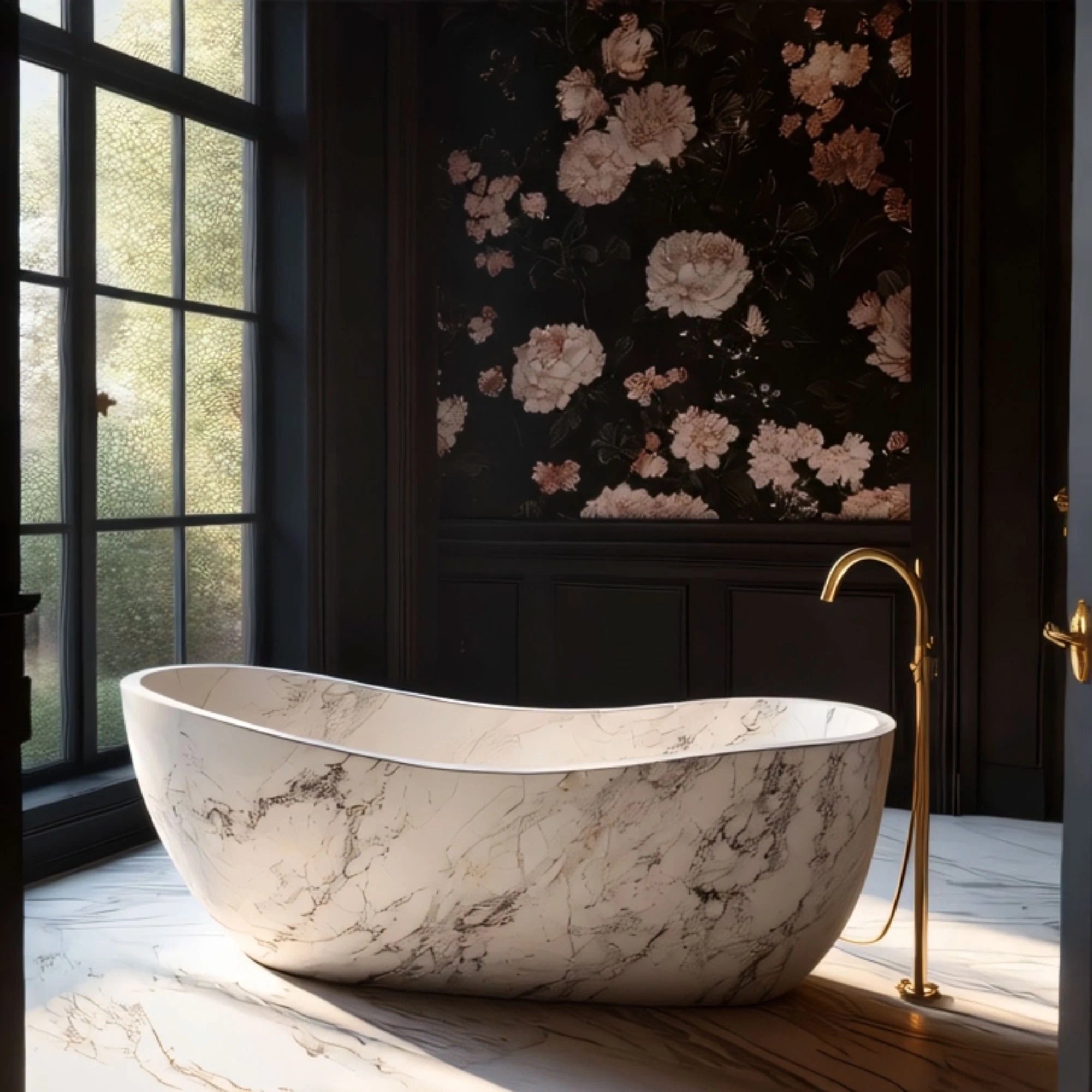 marble bathtub serenity