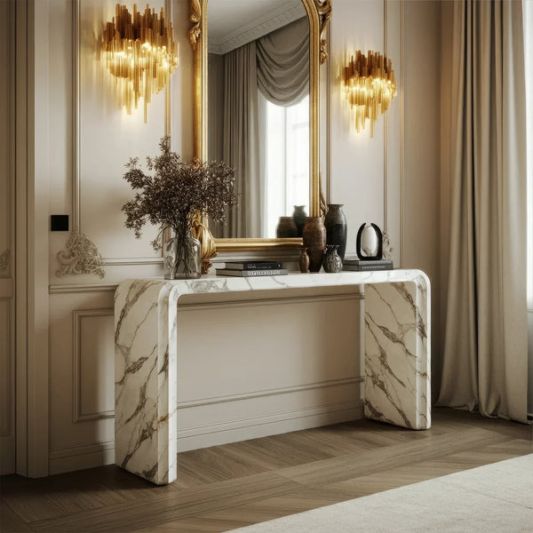 Marble Elegance Console Table