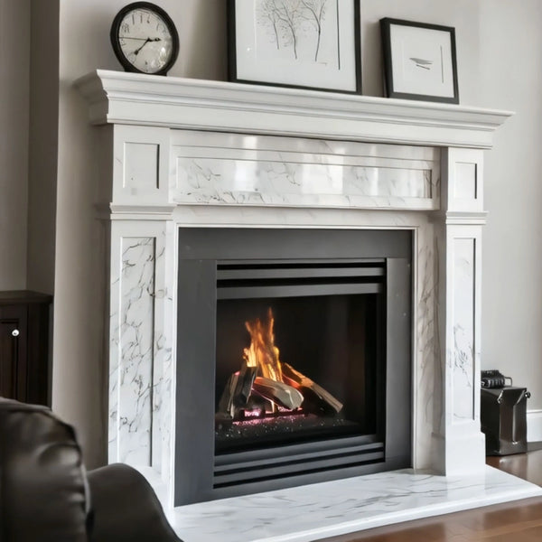 Classic Marble Fireplace Mantel hover