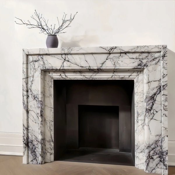 Marble Linear Modern Fireplace Mantel hover