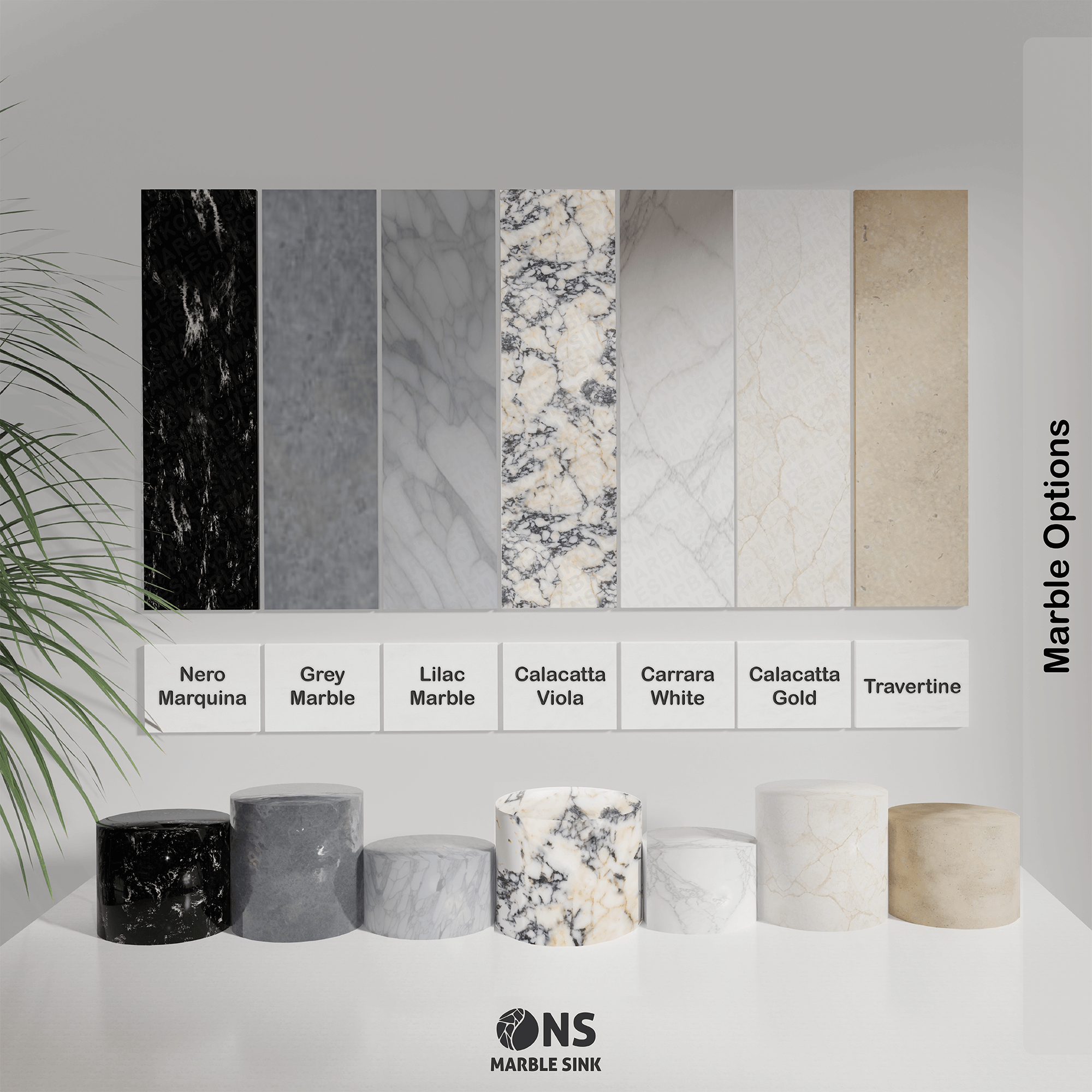 marble sink stone options