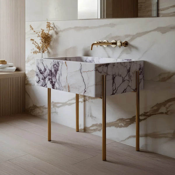 Ramp Sink and Carrara Marble Stone hover