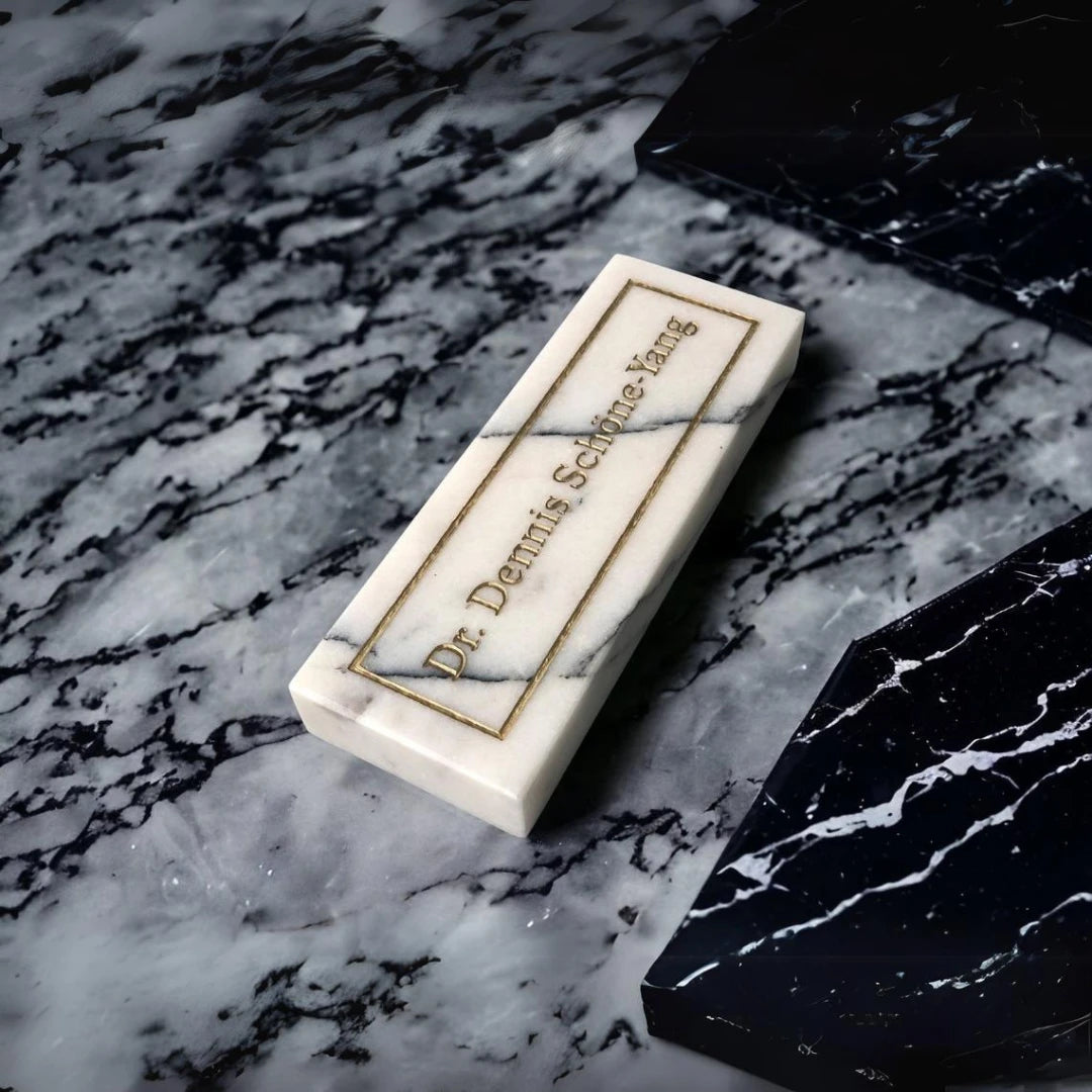 ONS Marble Personalized Marble Desk Name Plate