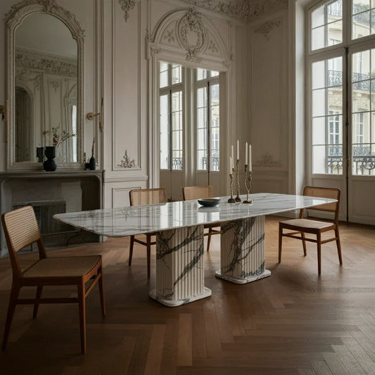 solido marble dining table