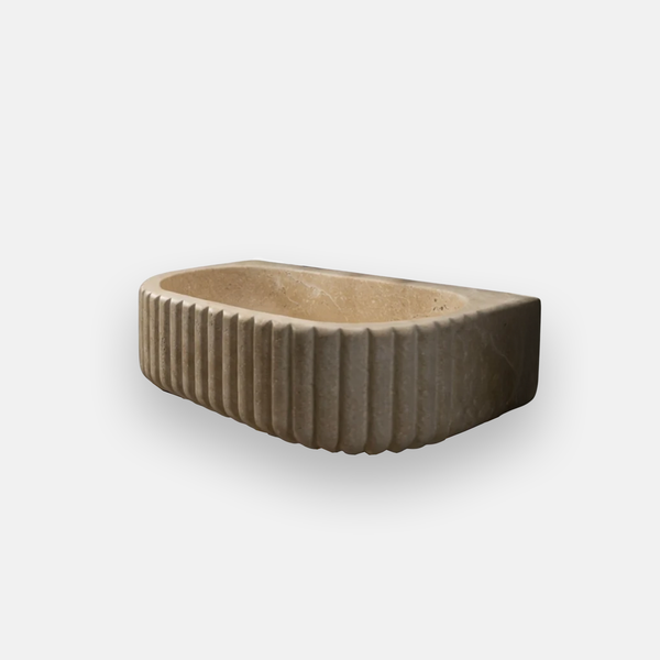 Textured Travertine Basin