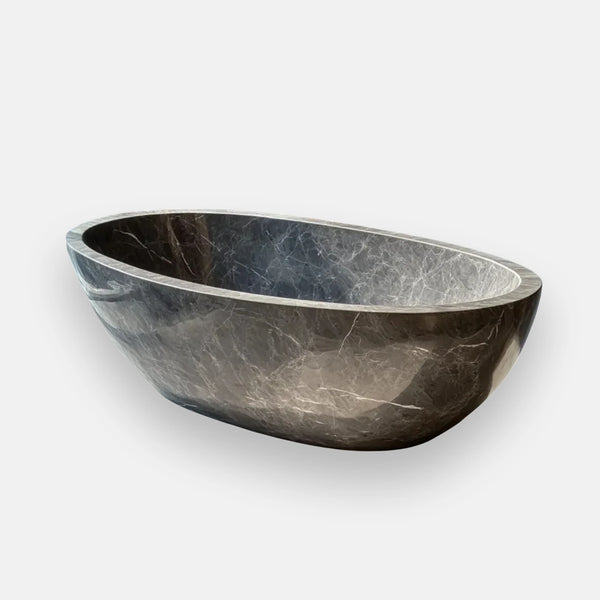 Veined Elegance Marble Bathtub
