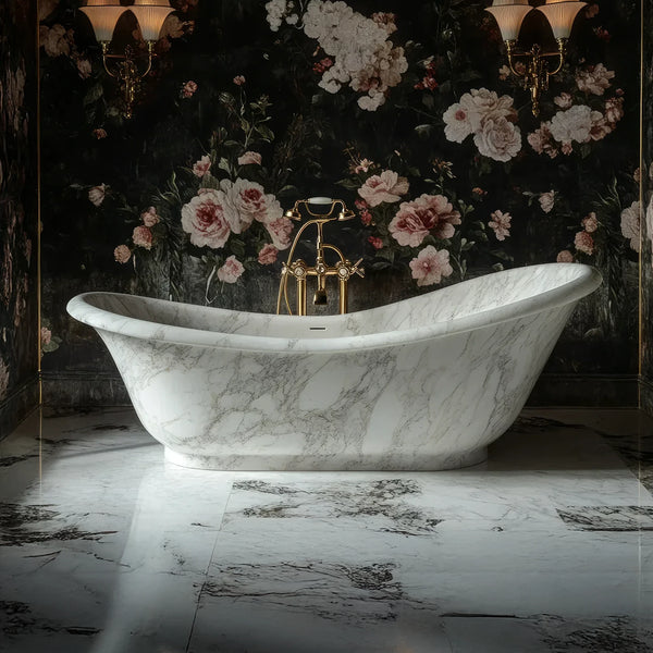 Vintage Charm Marble Bathtub hover